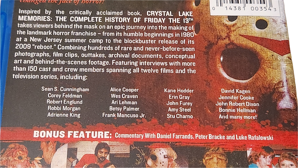 Crystal Lake Memories - The Complete History Of Friday the 13th (Blu-ray)