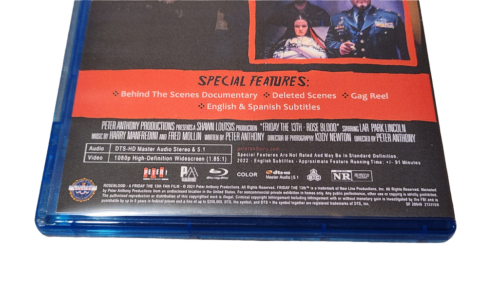 Roseblood - A Friday the 13th Fan Film (Blu-ray)