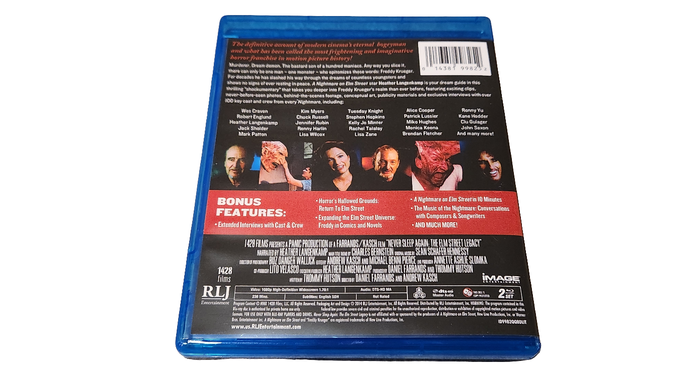 Never Sleep Again - The Elm Street Legacy (Blu-ray) A Nightmare on Elm Street Documentary